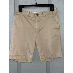 J. CREW Merchantile Shorts Size 30 Flex Beige Cotton Blend Men's Chino